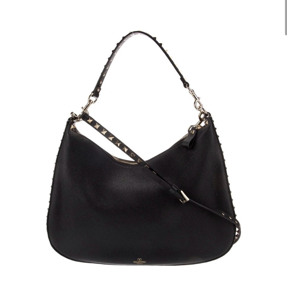 Valentino Black Studded Women's Hobo Bag